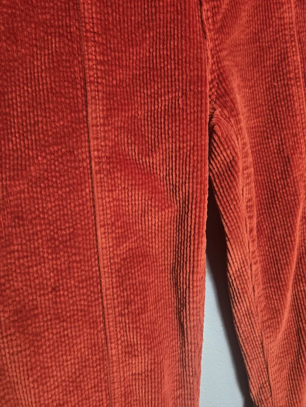 Judy Blue Ankle Straight Corduroy Red Orange Jeans Size 15/32
